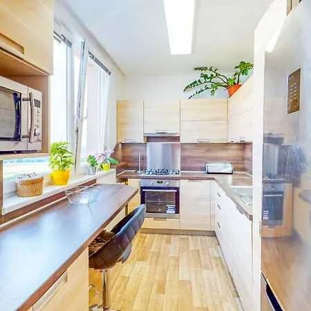 Novy V Ostrave U Misky S Akvariem A Vyhledem Z Balkonu Na Beskydy Daire