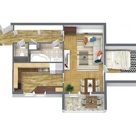 Apartment Novy V Ostrave U Misky S Akvariem A Vyhledem Z Balkonu Na Beskydy *